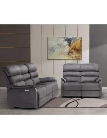 Savoy Electric 3+2 Sofa Set - Grey