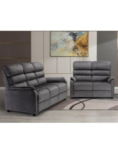 Savoy Fixed 3+2 Seater Sofa Set - Grey