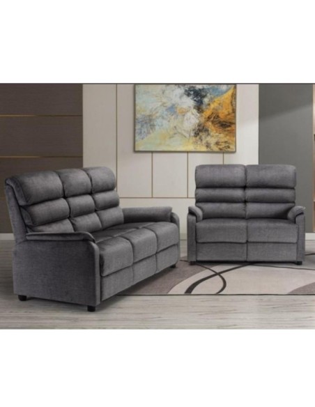 Savoy Fixed 3+2 Seater Sofa Set - Grey
