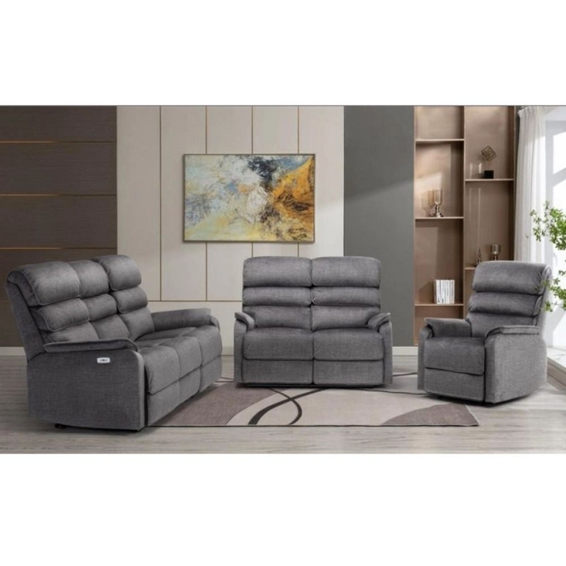 Savoy Electric 3 Seater Sofa - Grey