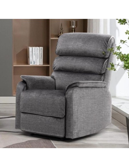 Savoy Electric Recliner Armchair - Grey