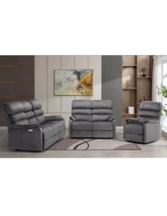 Savoy Electric Recliner Armchair - Grey 2