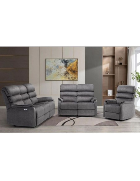Savoy Electric Recliner Armchair - Grey