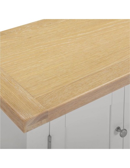 Windsor Straight TV Unit - Pebble Grey/Oak