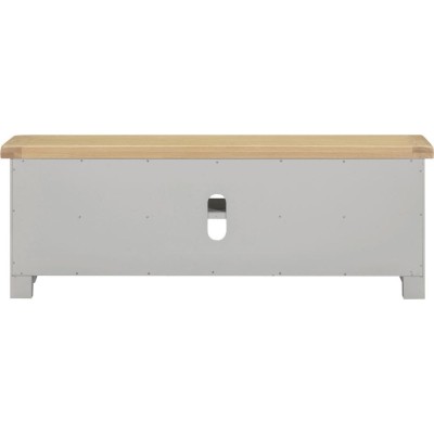 Windsor Straight TV Unit - Pebble Grey/Oak