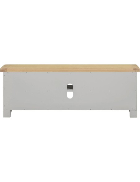 Windsor Straight TV Unit - Pebble Grey/Oak