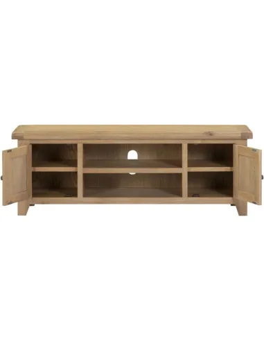 Windsor Straight TV Unit - Natural Oak