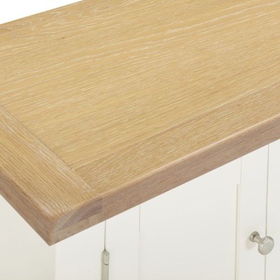 Windsor Straight TV Unit - Ivory/Oak