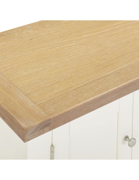 Windsor Straight TV Unit - Ivory/Oak