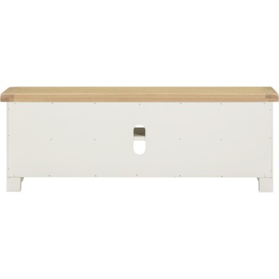 Windsor Straight TV Unit - Ivory/Oak