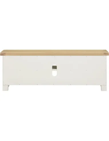 Windsor Straight TV Unit - Ivory/Oak