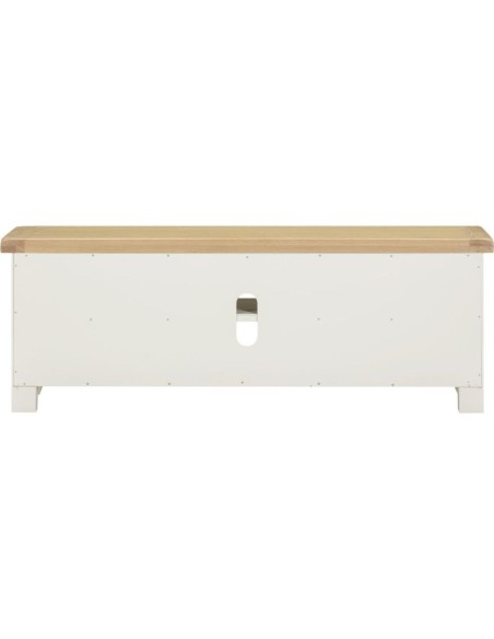 Windsor Straight TV Unit - Ivory/Oak