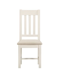 Windsor Slatted Dining Chair - Ivory/Oat Fabric 2