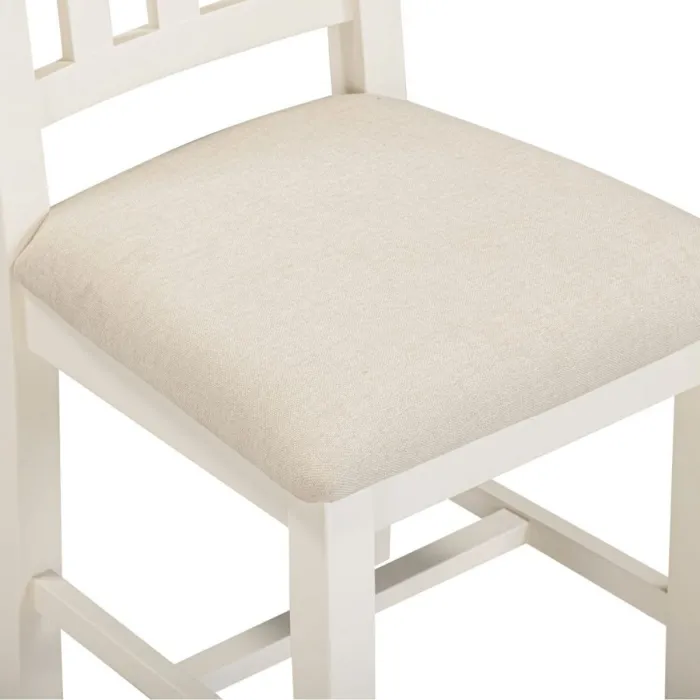 Windsor Slatted Dining Chair - Ivory/Oat Fabric