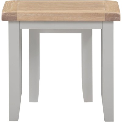 Windsor Nest Of 2 Tables - Pebble Grey/Oak