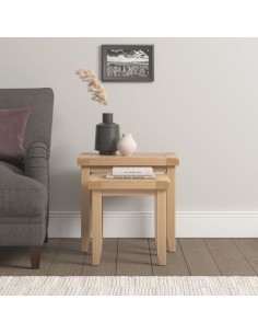 Windsor Nest Of 2 Tables - Natural Oak
