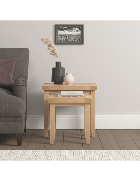 Windsor Nest Of 2 Tables - Natural Oak