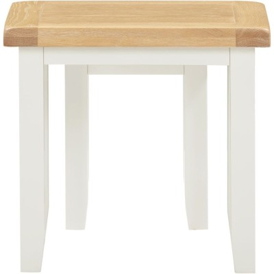 Windsor Nest Of 2 Tables - Ivory/Oak