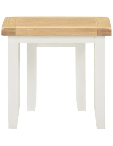 Windsor Nest Of 2 Tables - Ivory/Oak