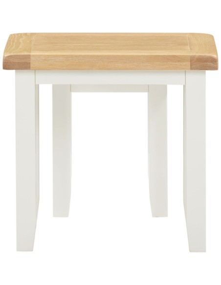Windsor Nest Of 2 Tables - Ivory/Oak