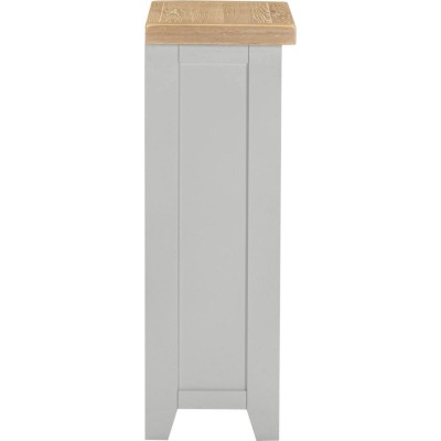 Windsor Low Bookcase - Pebble Grey/Oak
