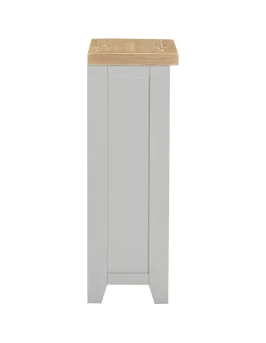 Windsor Low Bookcase - Pebble Grey/Oak