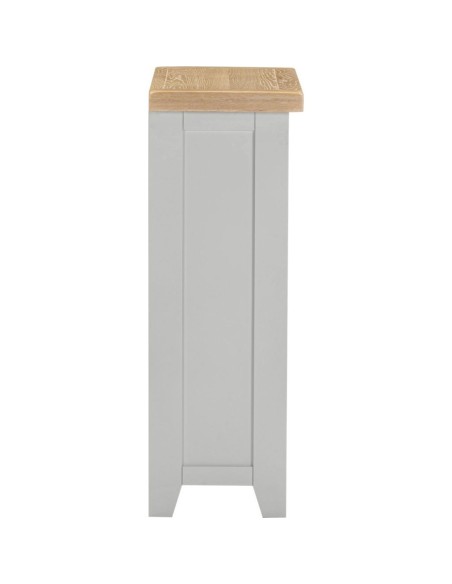 Windsor Low Bookcase - Pebble Grey/Oak