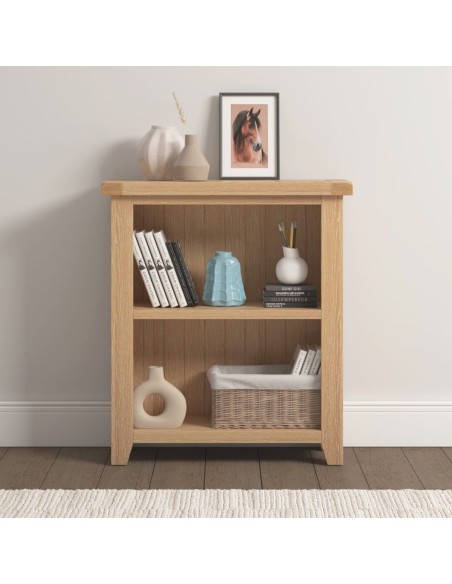 Windsor Low Bookcase - Natural Oak