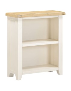 Windsor Low Bookcase - Ivory/Oak 2