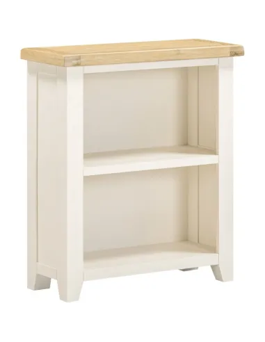 Windsor Low Bookcase - Ivory/Oak
