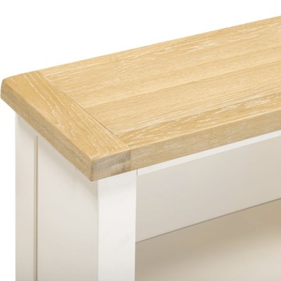 Windsor Low Bookcase - Ivory/Oak