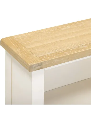 Windsor Low Bookcase - Ivory/Oak