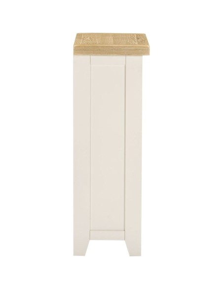 Windsor Low Bookcase - Ivory/Oak