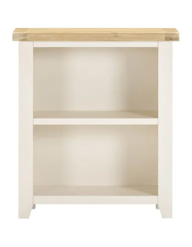 Windsor Low Bookcase - Ivory/Oak