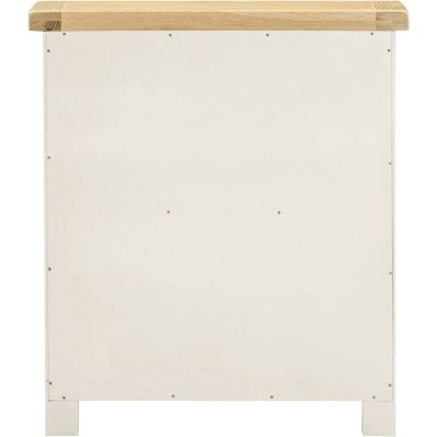Windsor Low Bookcase - Ivory/Oak