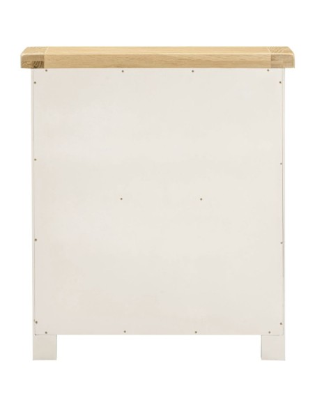 Windsor Low Bookcase - Ivory/Oak