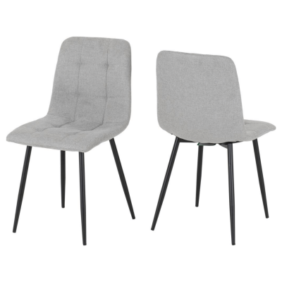 Fenton Dining Chair - Light Grey Fabric