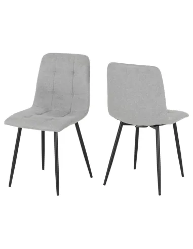 Fenton Dining Chair - Light Grey Fabric