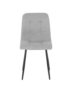 Fenton Dining Set (x4 Chairs) - White/Light Grey Fabric 2