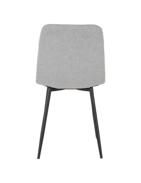 Fenton Dining Set (x4 Chairs) - White/Light Grey Fabric