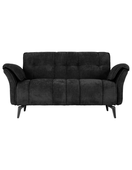 Amalfi 2 Seater Sofa - Black Fabric