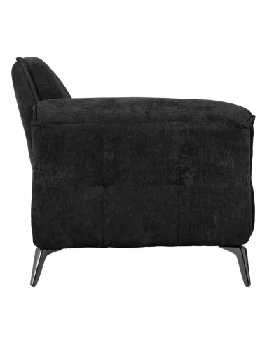 Amalfi 2 Seater Sofa - Black Fabric