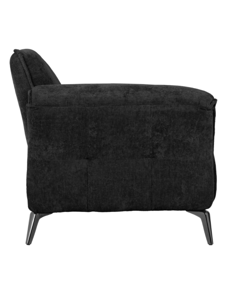Amalfi 2 Seater Sofa - Black Fabric