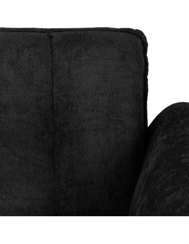 Amalfi 2 Seater Sofa - Black Fabric