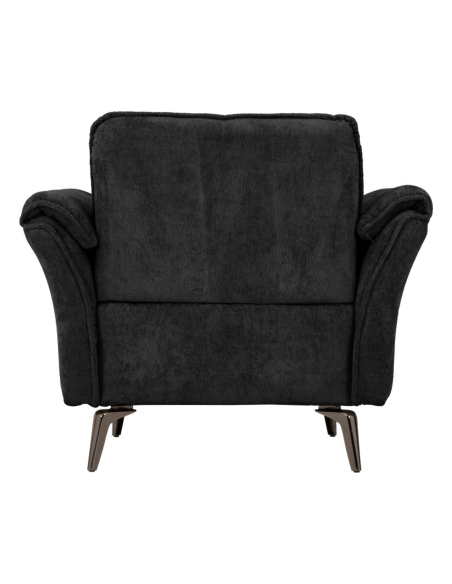 Amalfi 1 Seater Armchair - Black Fabric