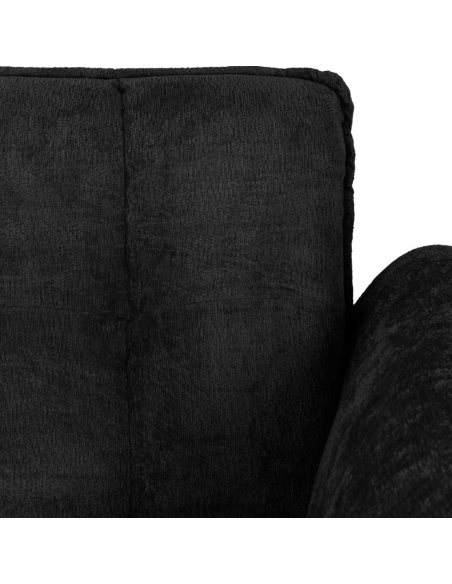 Amalfi 1 Seater Armchair - Black Fabric