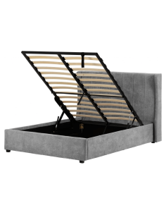 Amelia 4ft6 Plus Bed - Dark Grey Fabric 2