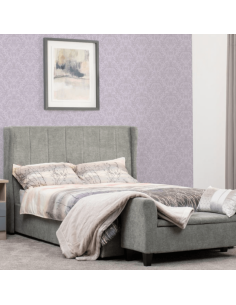 Amelia 4ft6 Plus Bed - Dark Grey Fabric