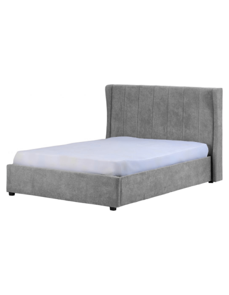 Amelia 4ft6 Plus Bed - Dark Grey Fabric