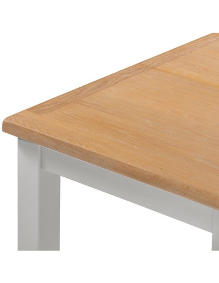 Windsor Extending Dining Table - Pebble Grey/Oak